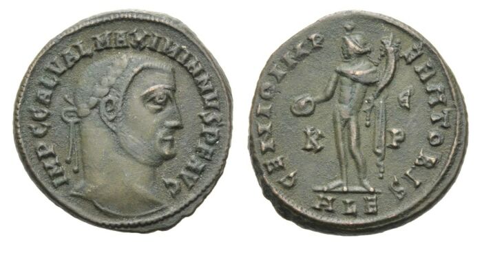 Rom-Alexandria-Galerius-Maximianus-Follis-Genius-Fuellhorn-x318
